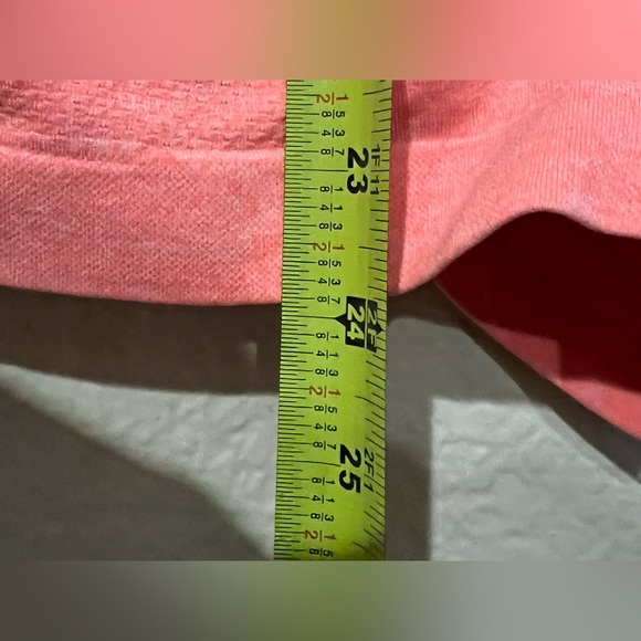 Athleta Fast Track Half Zip Coral Sizzle Ruched Long Sleeve Athletic Top XS - Picture 8 of 8